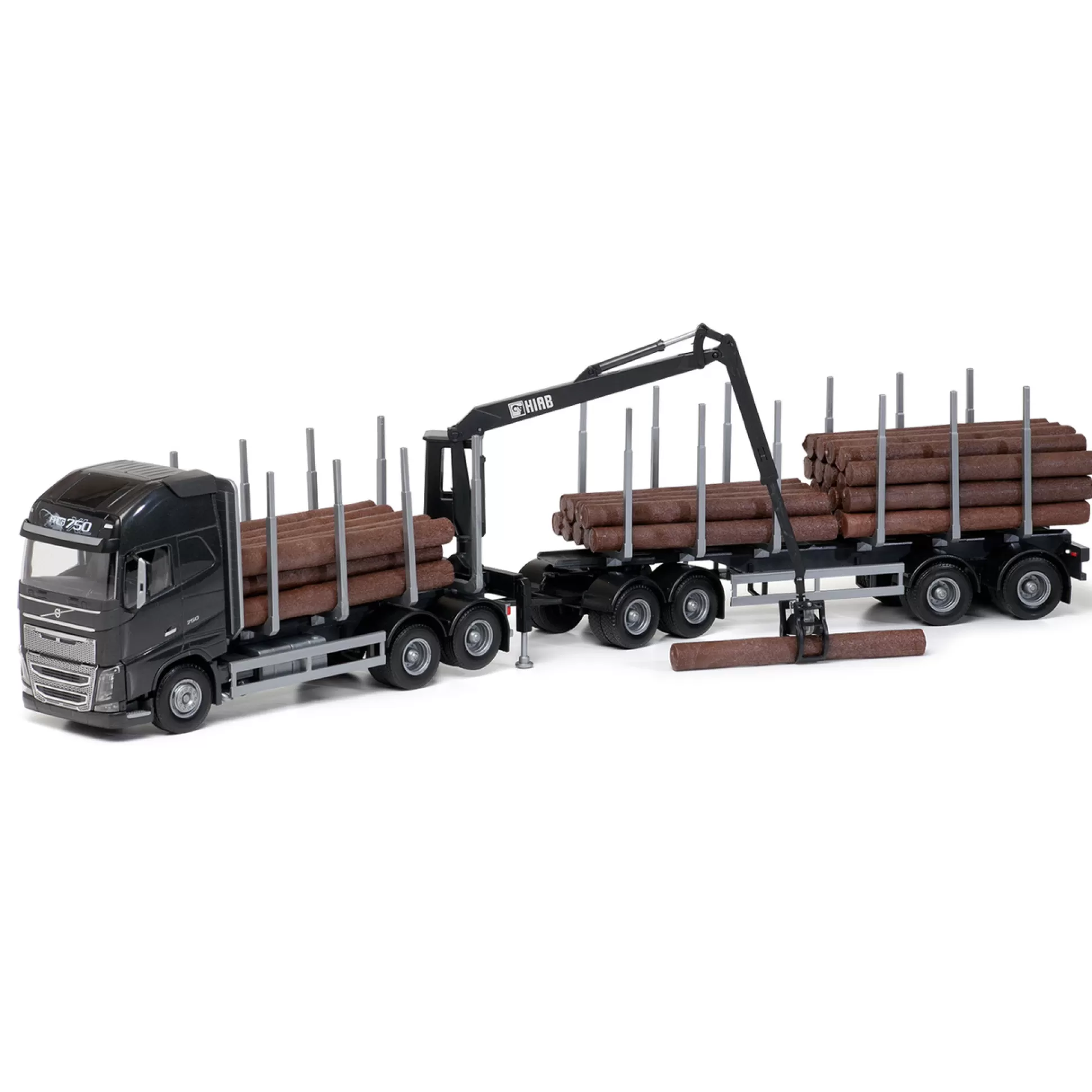 EMEK Toy Cars< Toy Car Timber Truck Volvo Fh16/750 Black 1:25