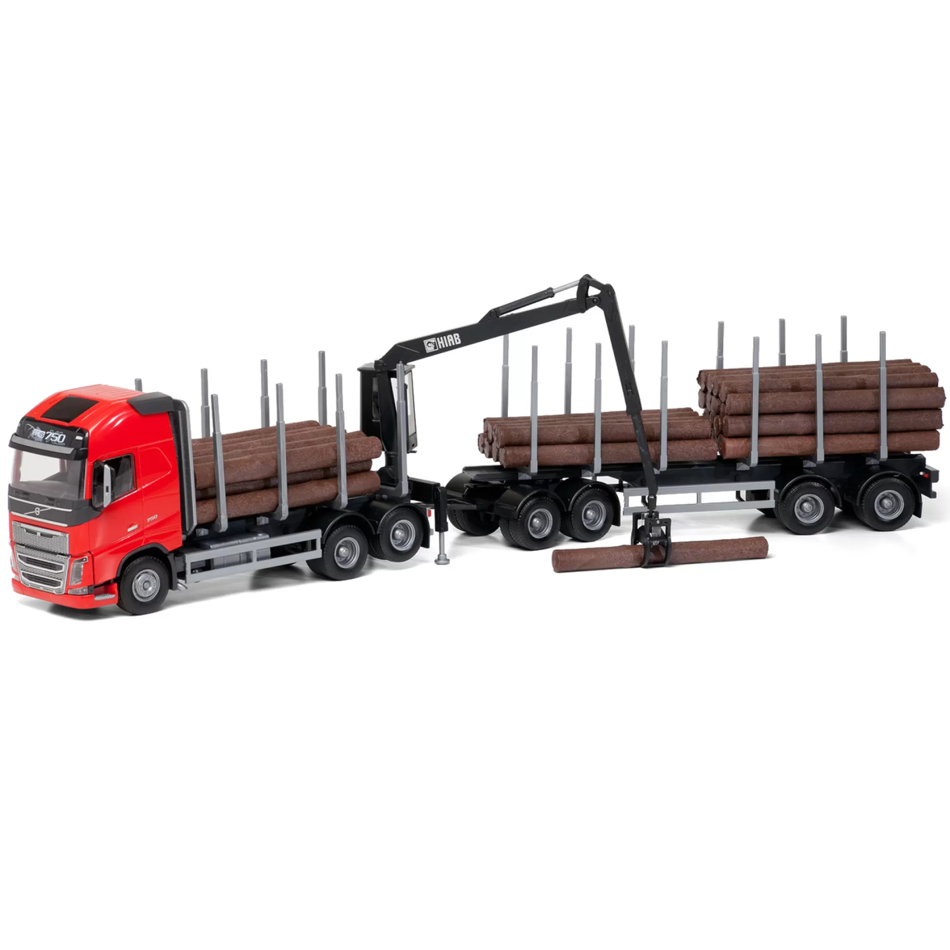 EMEK Toy Cars< Toy Car Timber Truck Volvo Fh16/750 Red 1:25