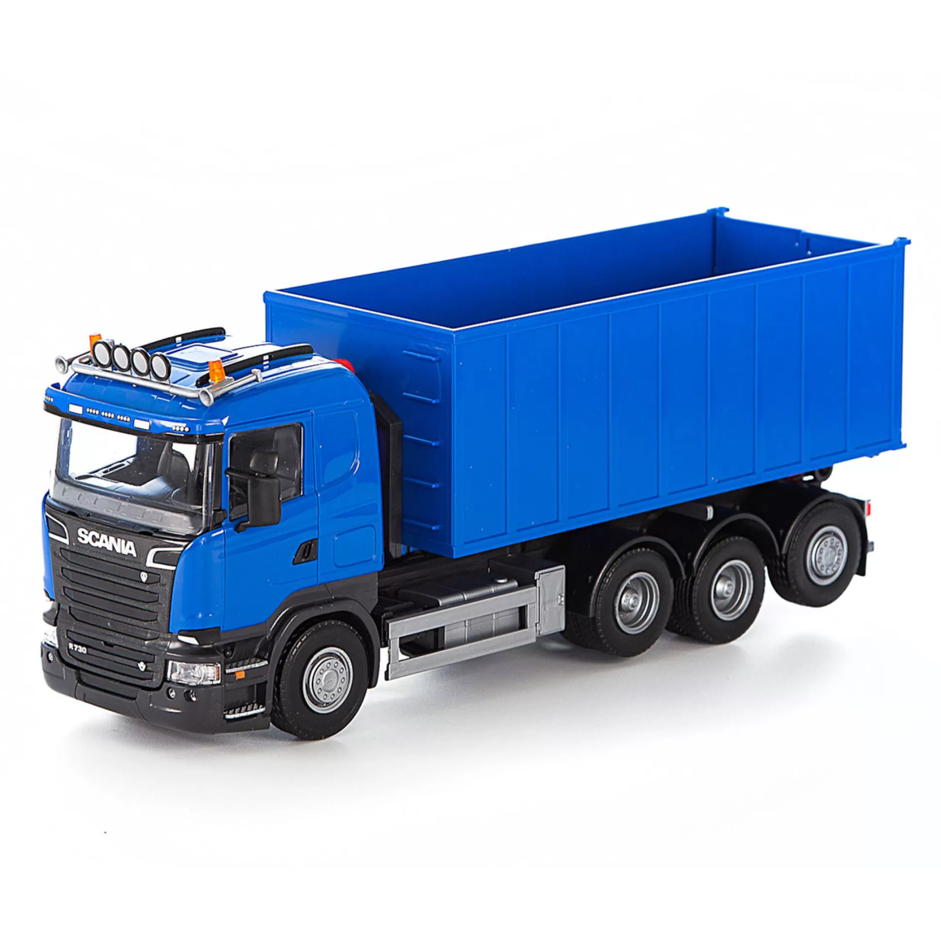EMEK Toy Cars< Toy Car Truck With Hook Lift Scania Blue 1:25