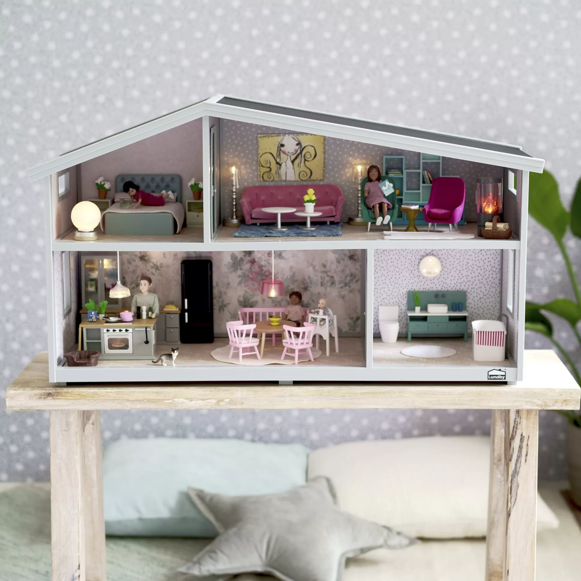 LUNDBY Doll Houses & Doll House Accessories< Doll House 4 Rooms