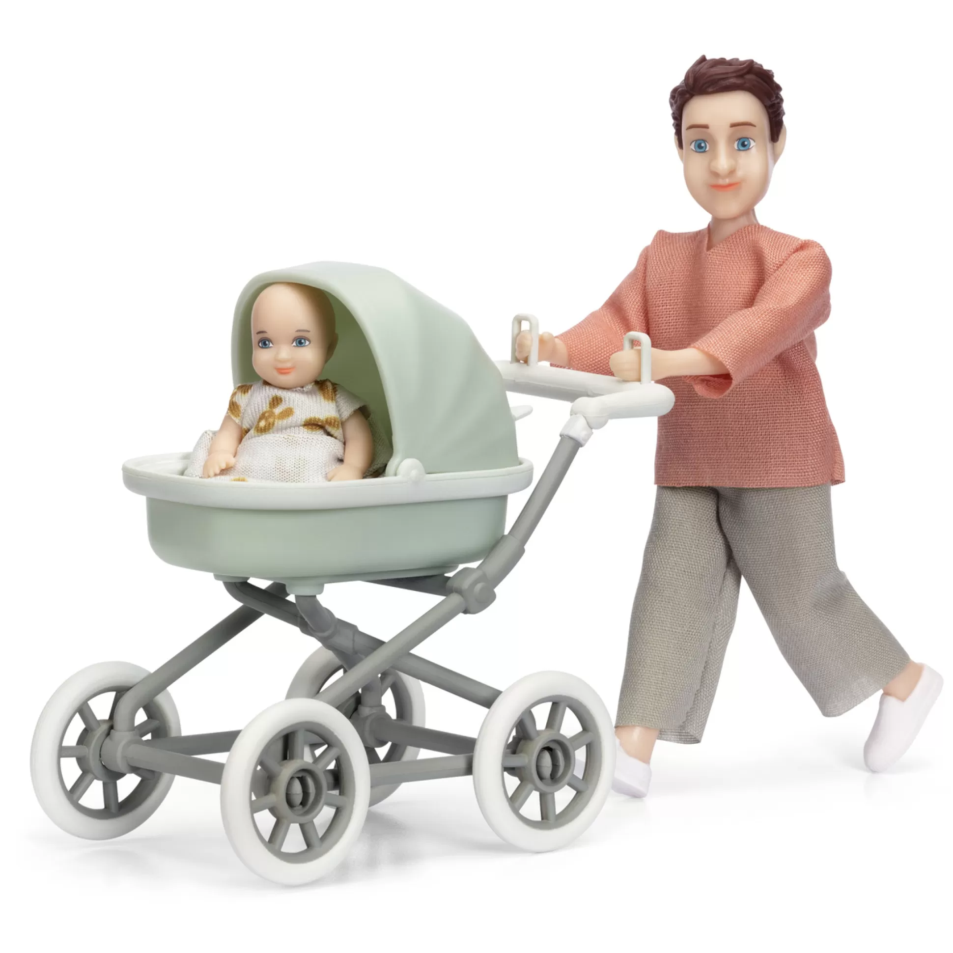 LUNDBY Dolls & Doll Accessories< Doll House Dolls With Baby And Pram