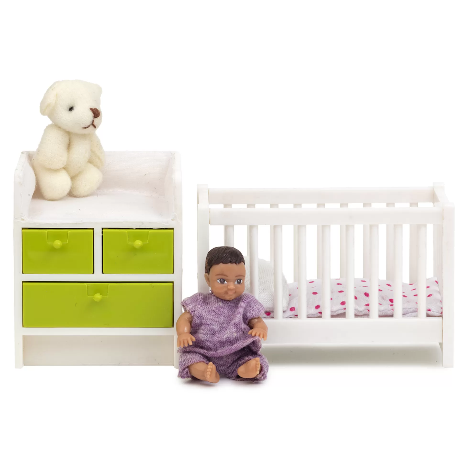 LUNDBY Doll Houses & Doll House Accessories< Dollhouse Furniture Cot & Changing Table