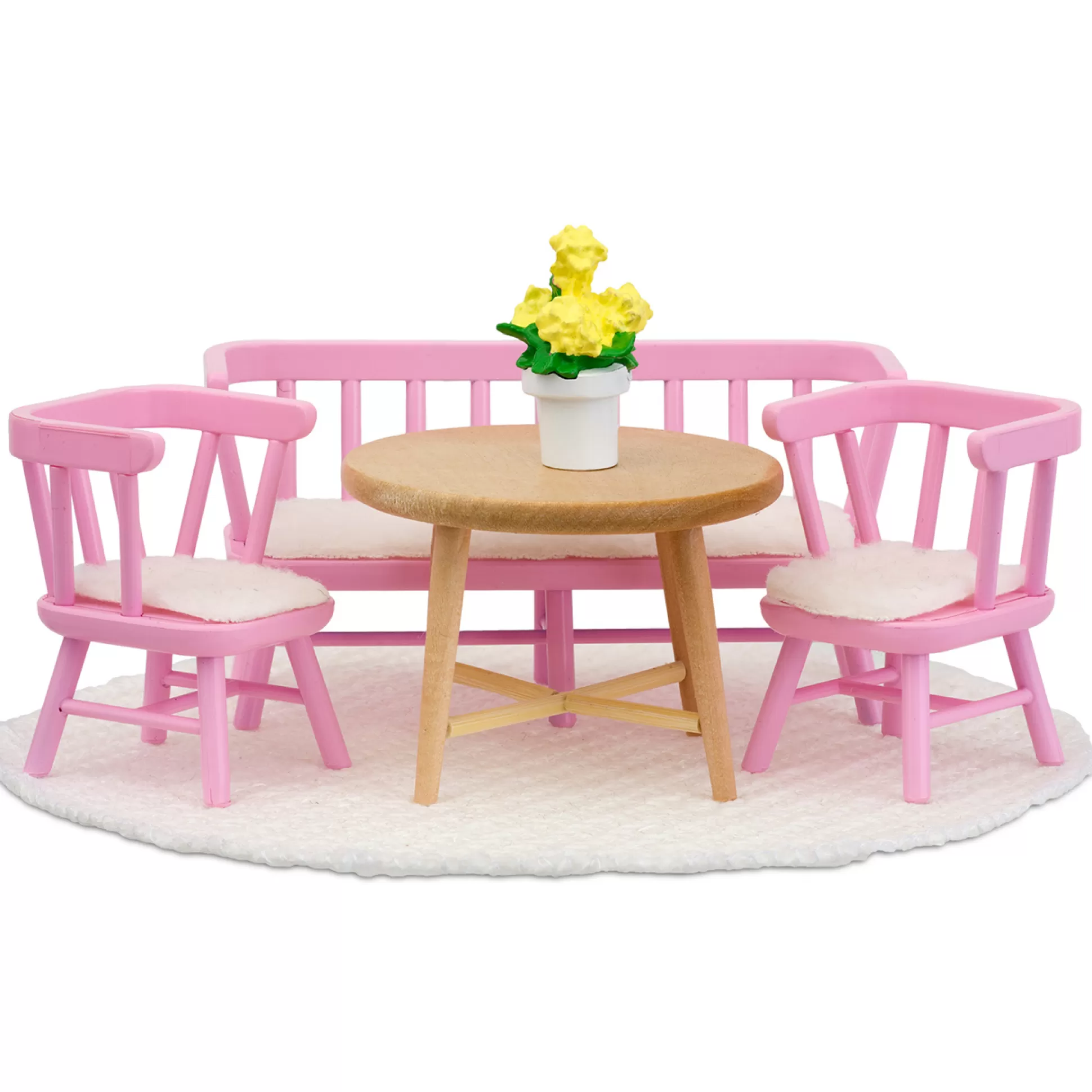 LUNDBY Doll Houses & Doll House Accessories< Dollhouse Furniture Dining Table Light Pink