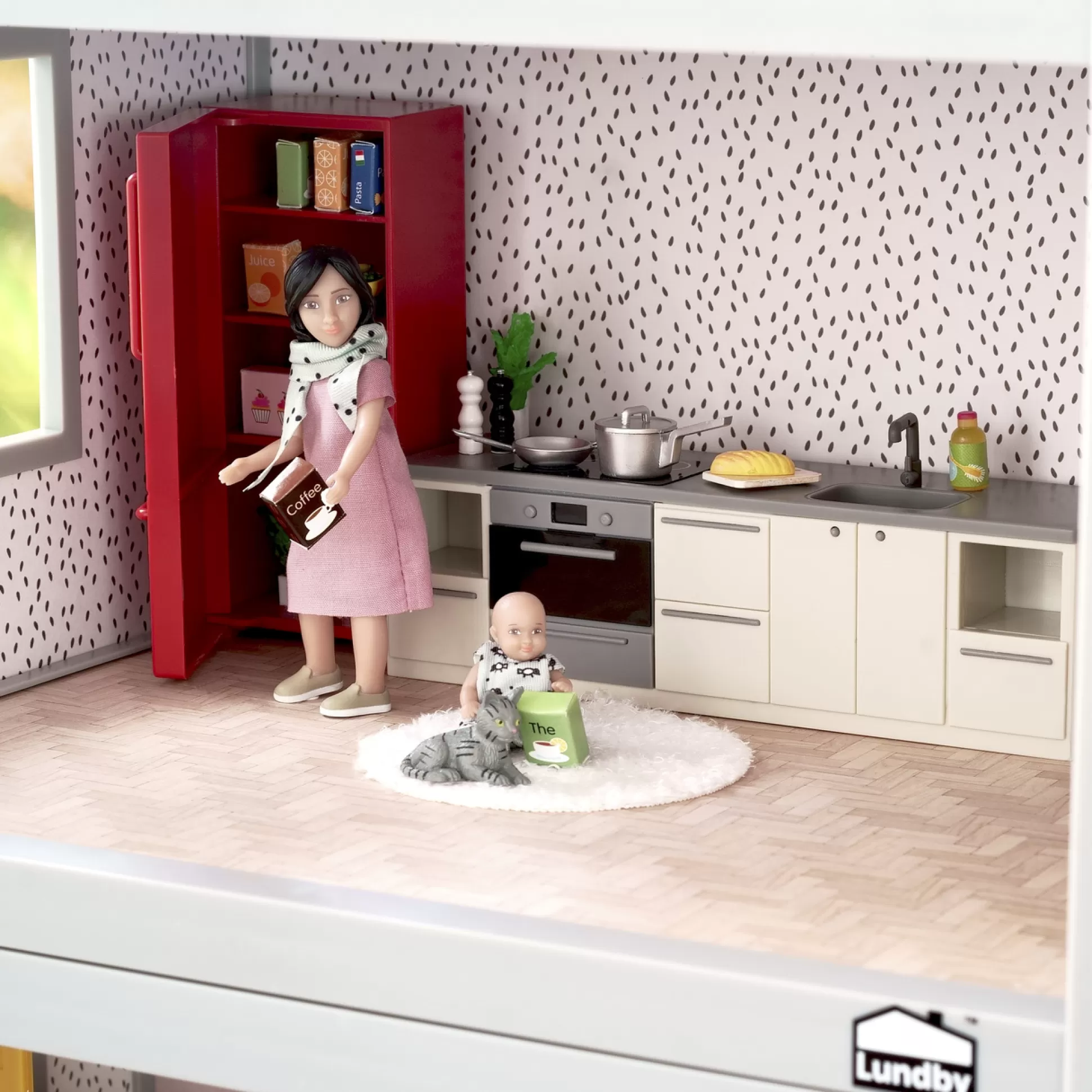 LUNDBY Doll Houses & Doll House Accessories< Dollhouse Furniture Kitchen Fridge, Cooker & Dishwasher Basic