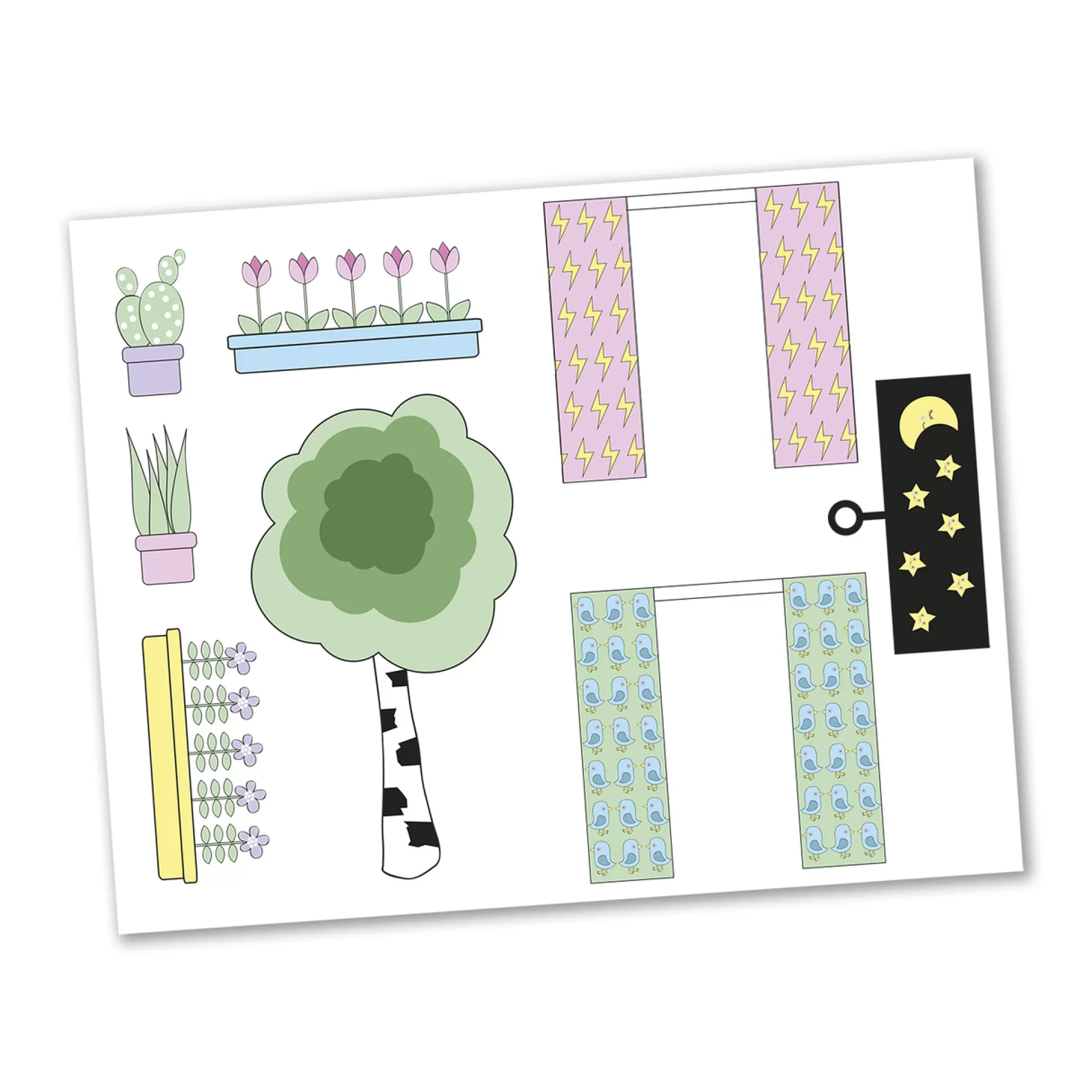 LUNDBY Doll Houses & Doll House Accessories< Sticker Set Flowers