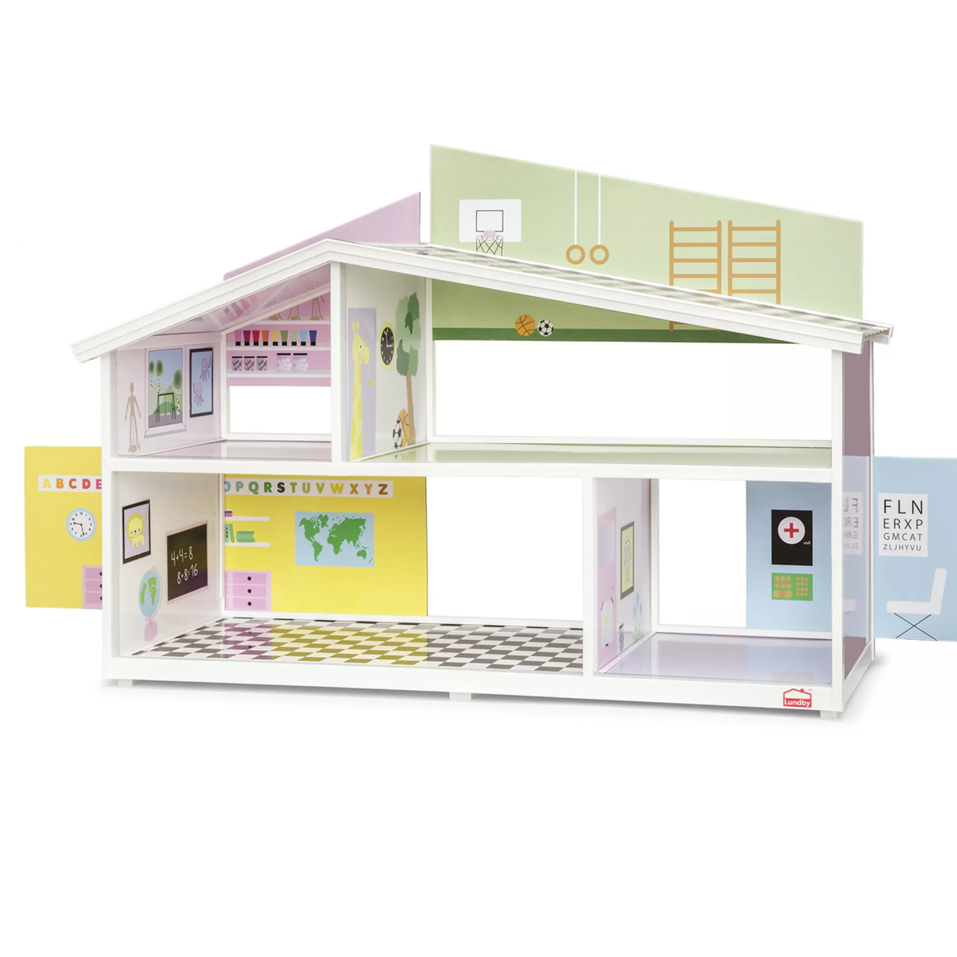 LUNDBY Doll Houses & Doll House Accessories< Wall Set School