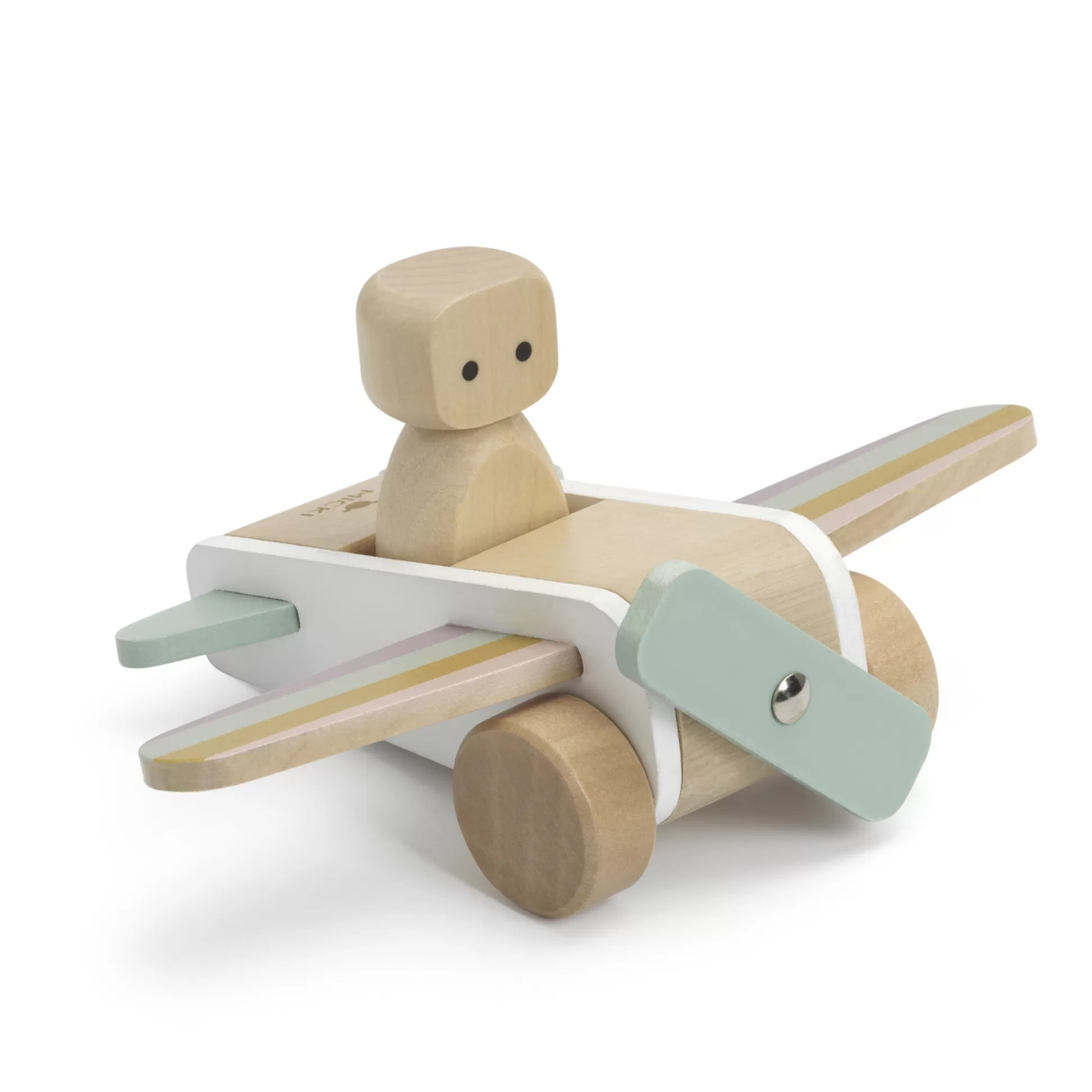 * Wooden Toys<Micki Aeroplane Set Rainbow