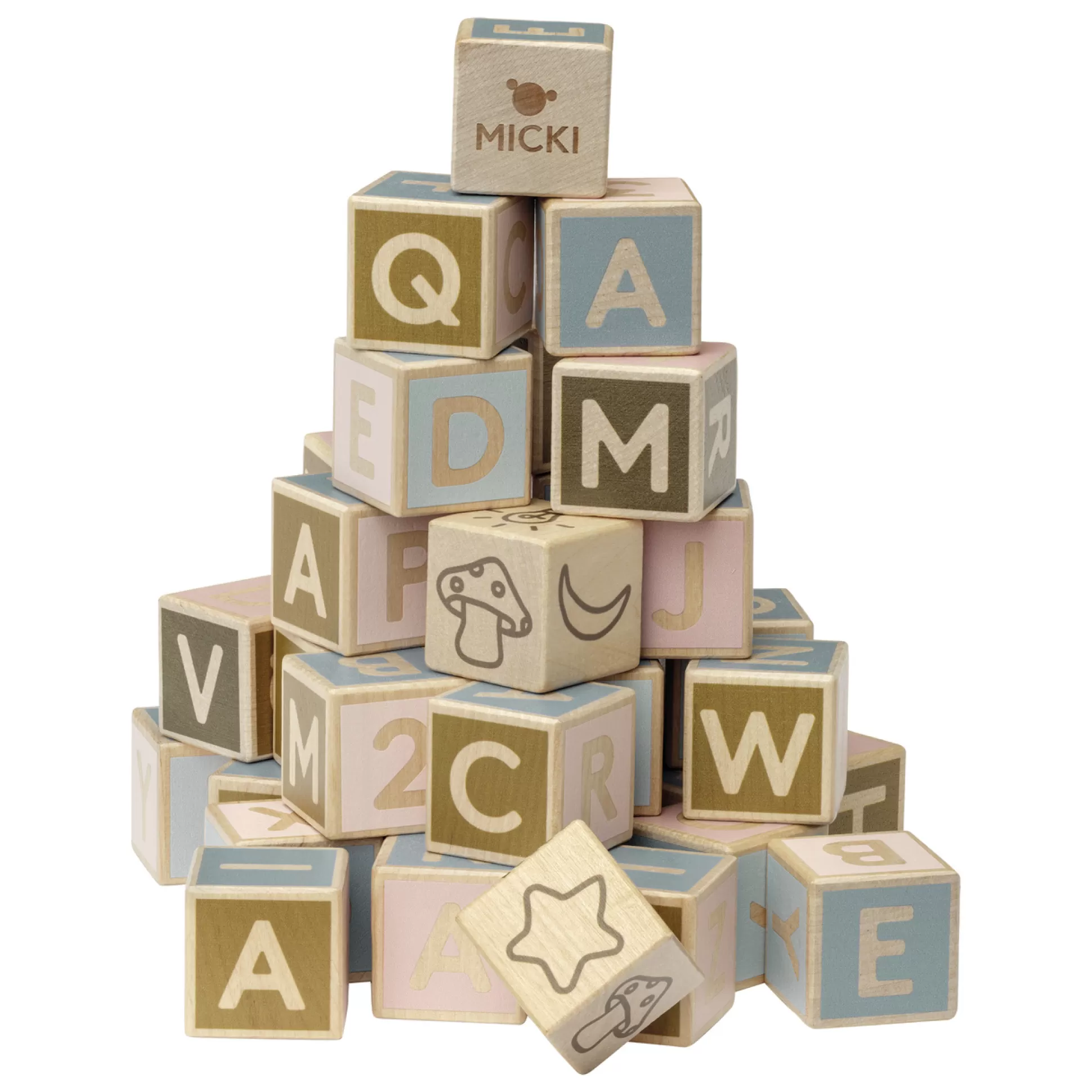 * Wooden Toys<Micki Alphabet Blocks 36