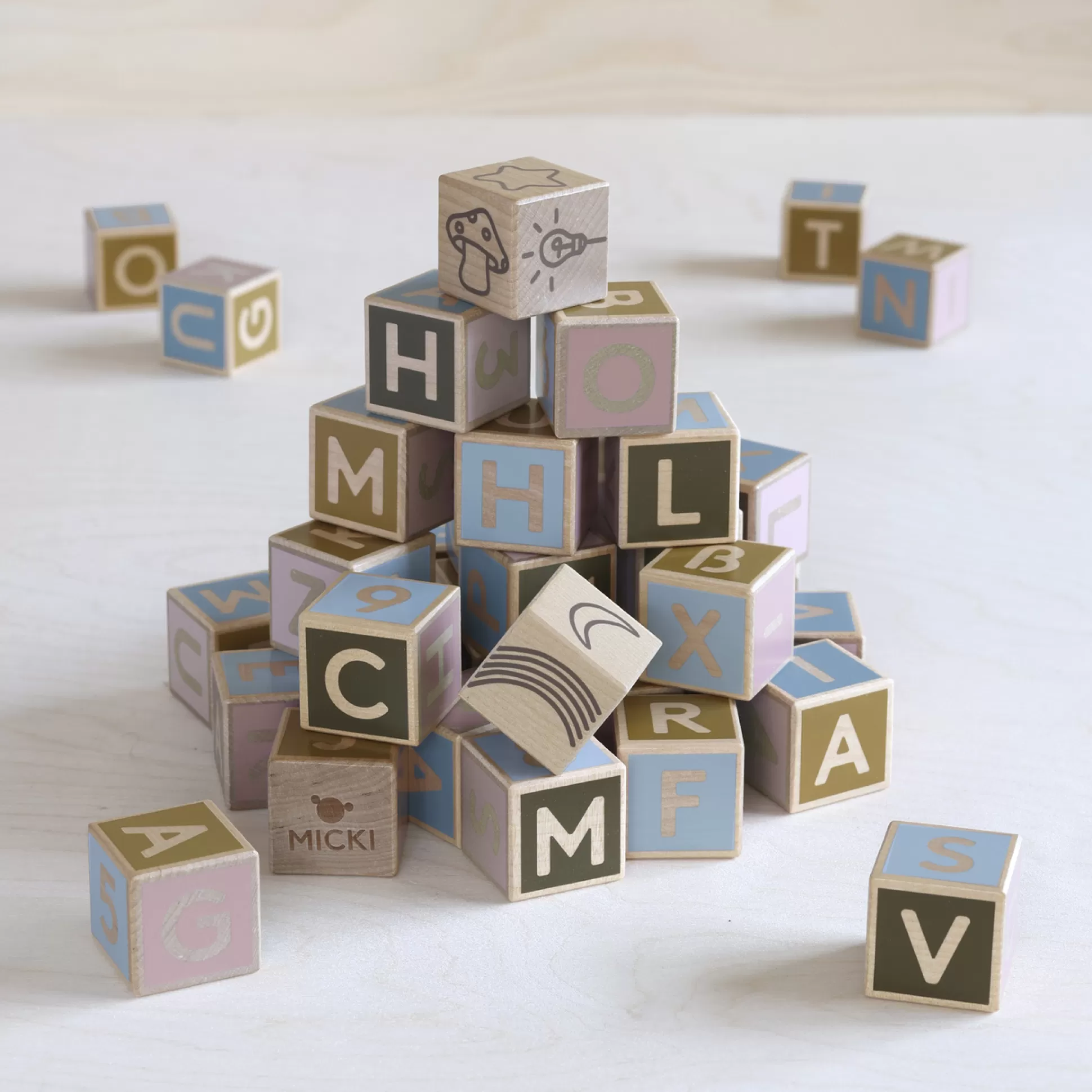 * Wooden Toys<Micki Alphabet Blocks 36