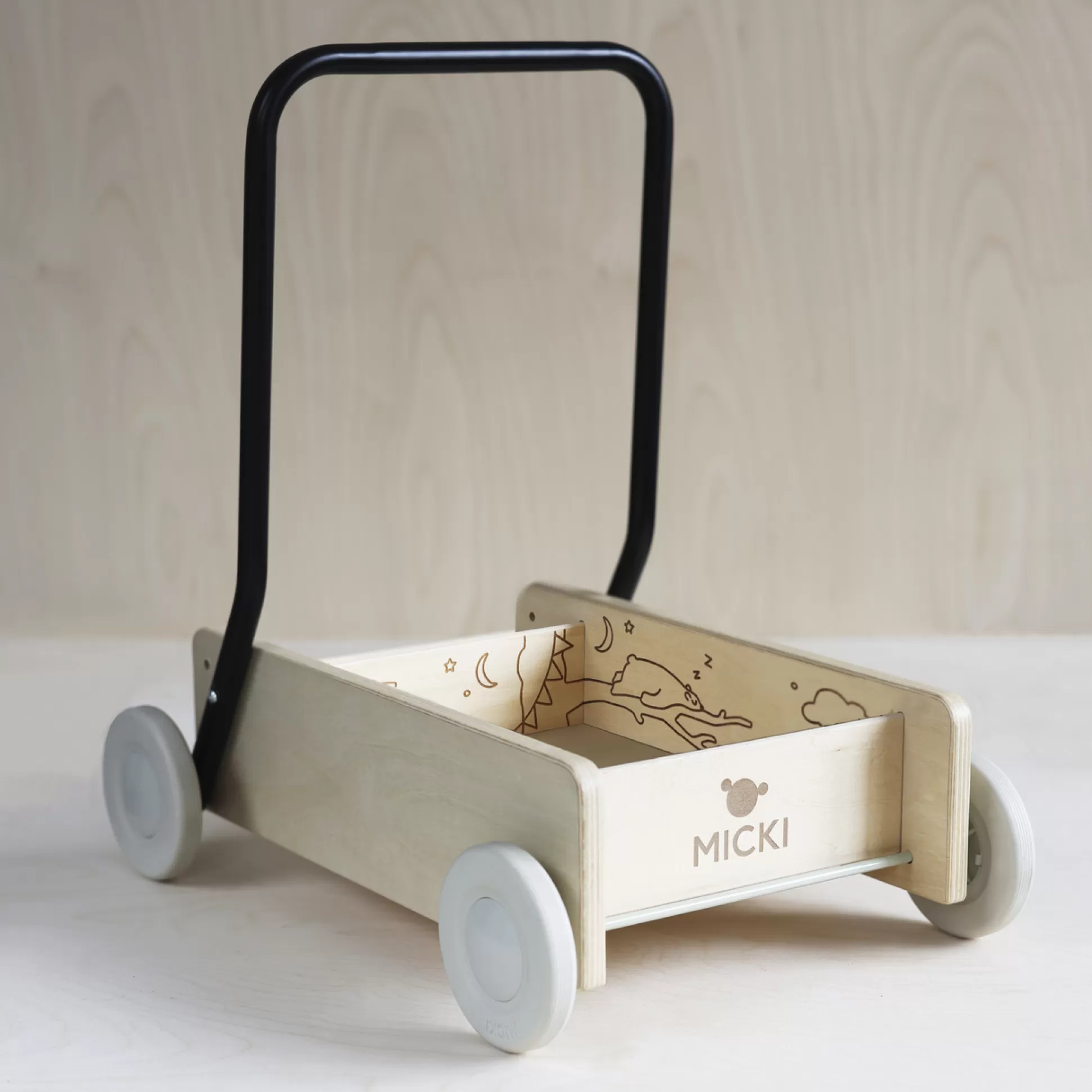 * Wooden Toys<Micki Baby Walker Wooden Premium