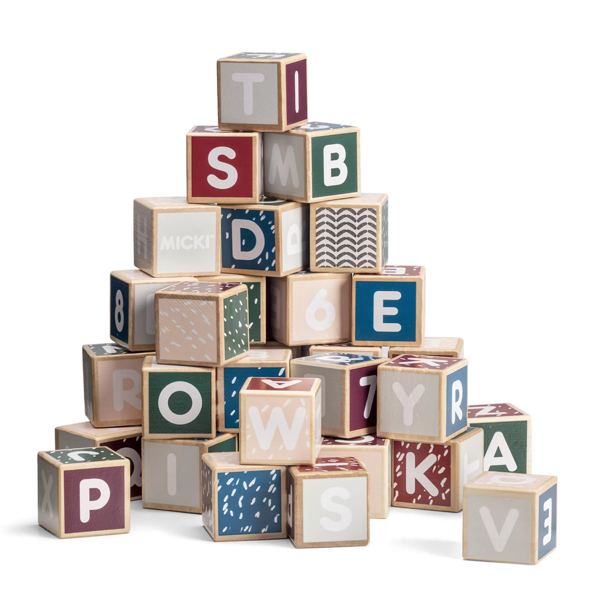 * Wooden Toys<Micki Decorative Letter Blocks 36 Pieces