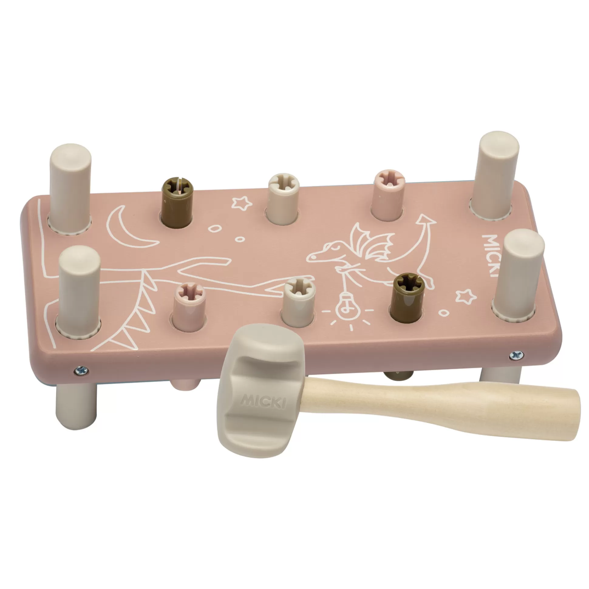 * Wooden Toys<Micki Pounding Bench Pink