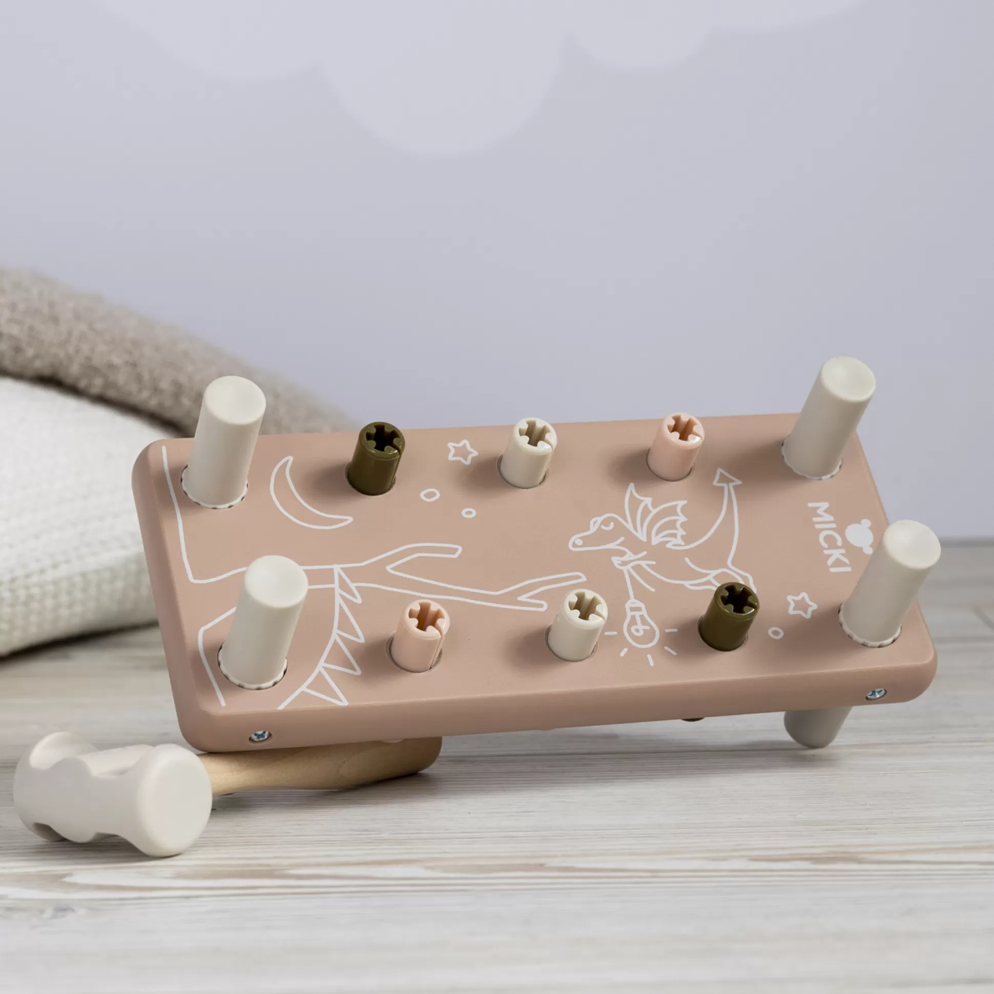 * Wooden Toys<Micki Pounding Bench Pink