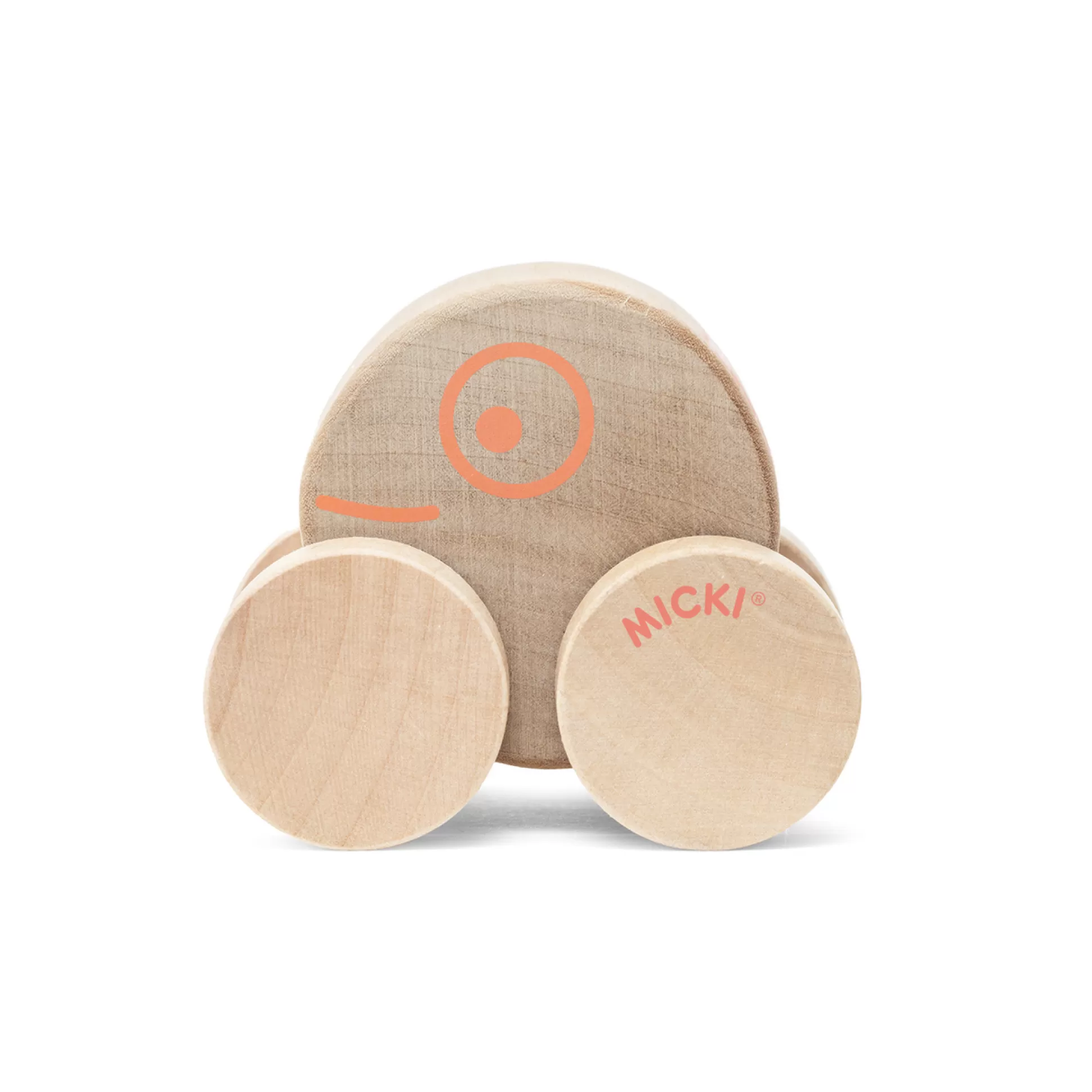 * Wooden Toys<Micki Toy Car Round Natural Wood