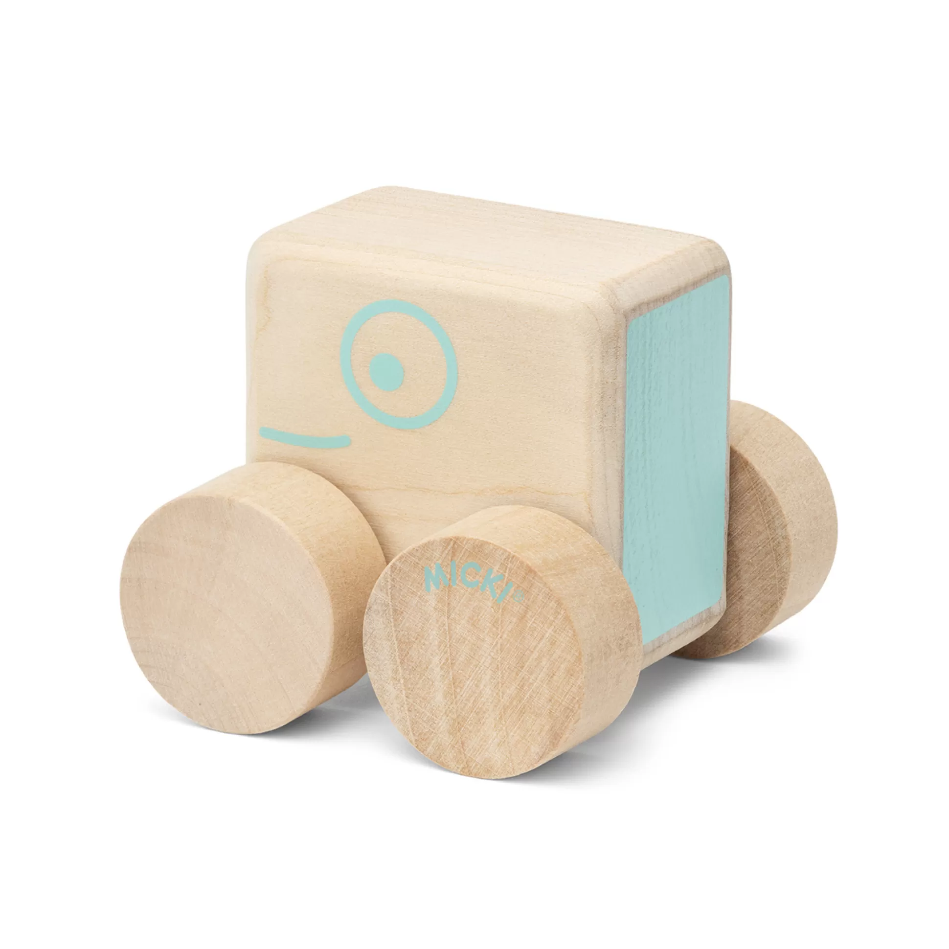 * Wooden Toys<Micki Toy Car Square Natural Wood