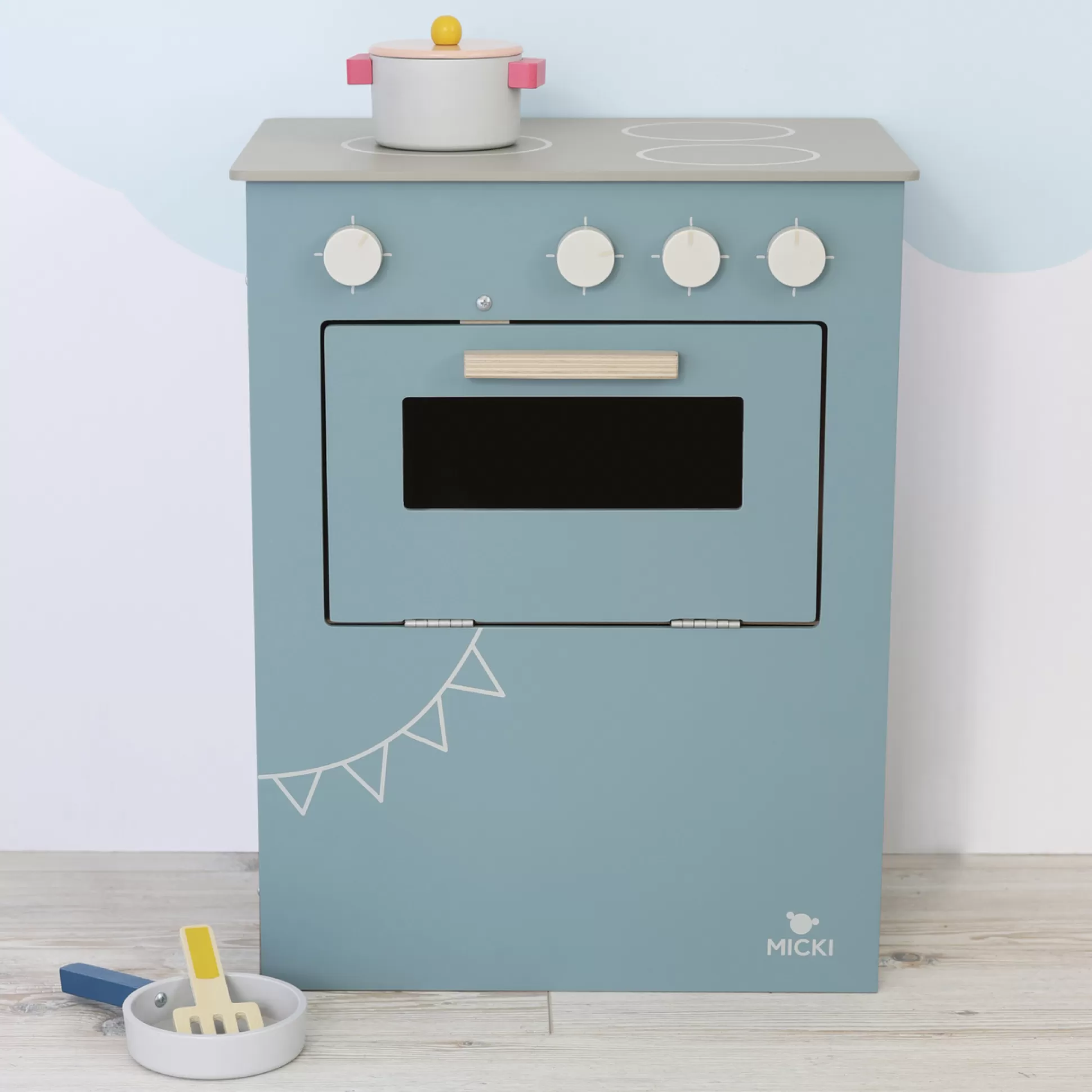 * Wooden Toys<Micki Toy Stove Blue