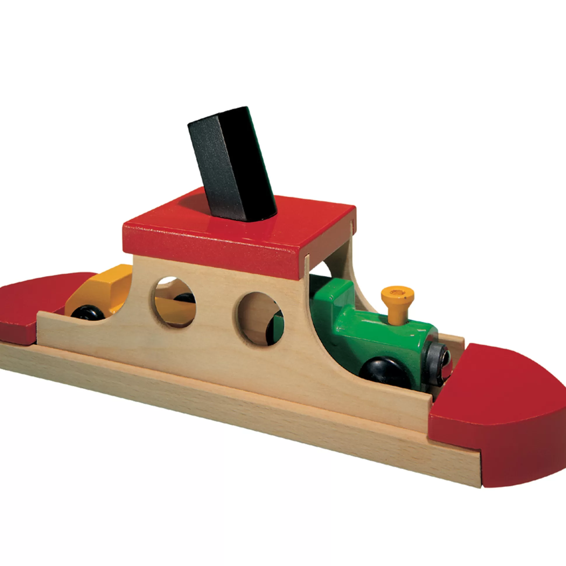 * Wooden Toys<Micki Train Set Ferry, Locomotive And Car Wooden