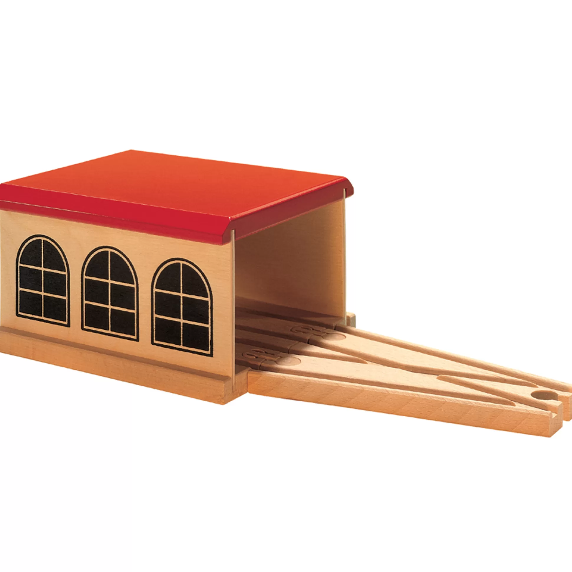 * Wooden Toys<Micki Train Set Train Track Locomotive Shed Wooden