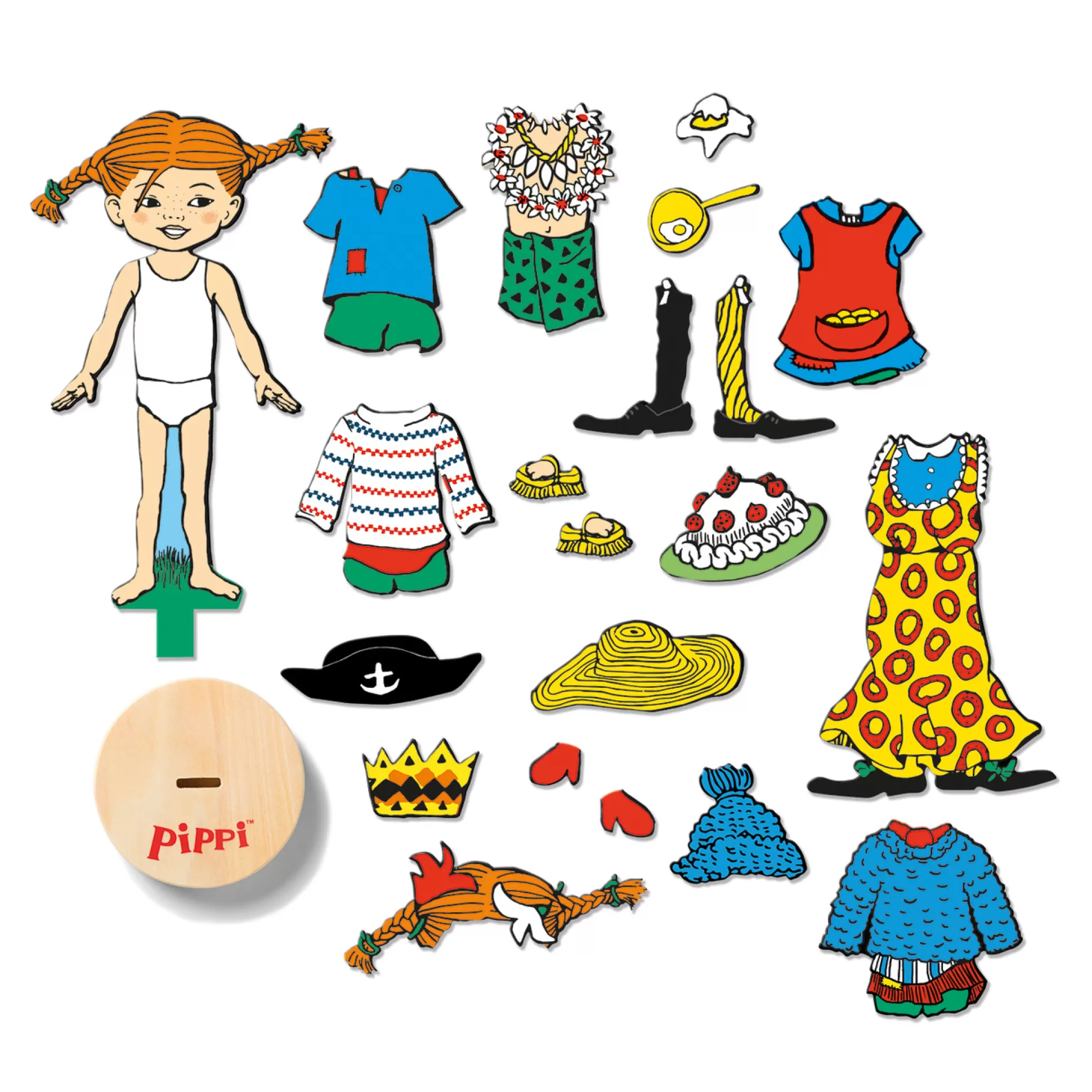 PIPPI Wooden Toys< Magnetic Doll