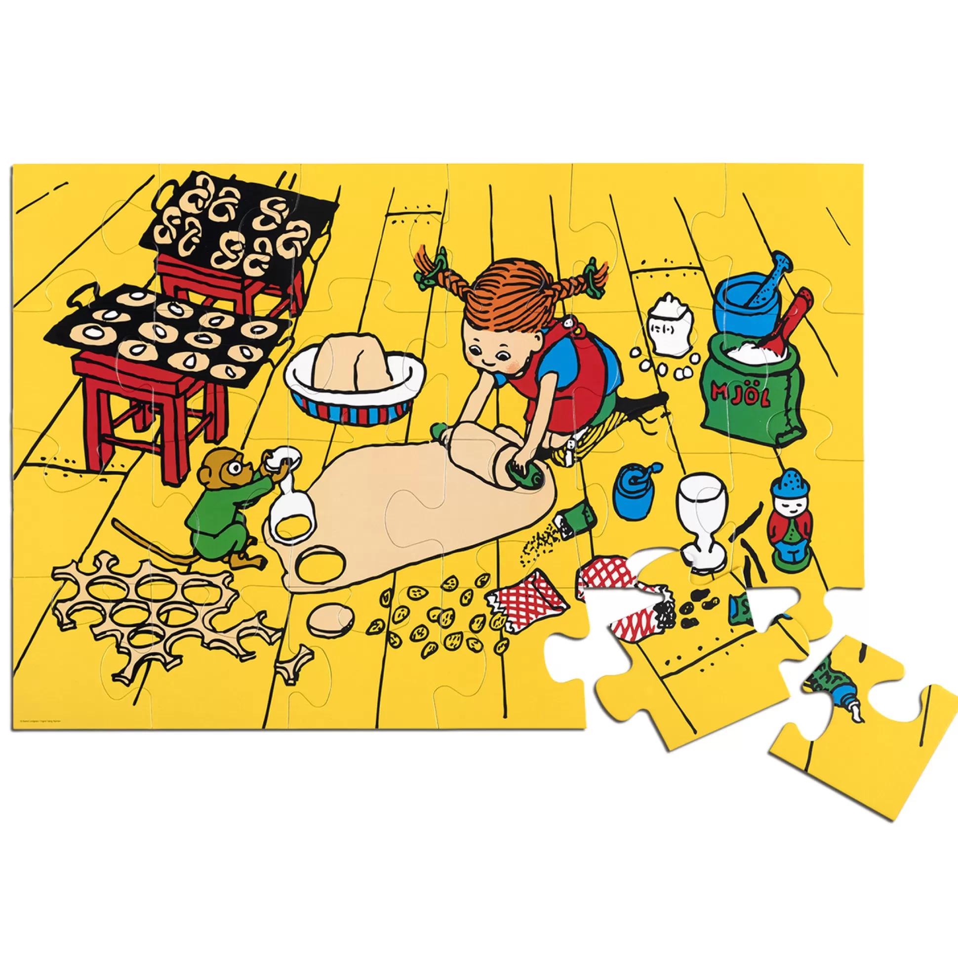 PIPPI Kids Puzzles< Puzzle Floor Puzzle 24 Pieces