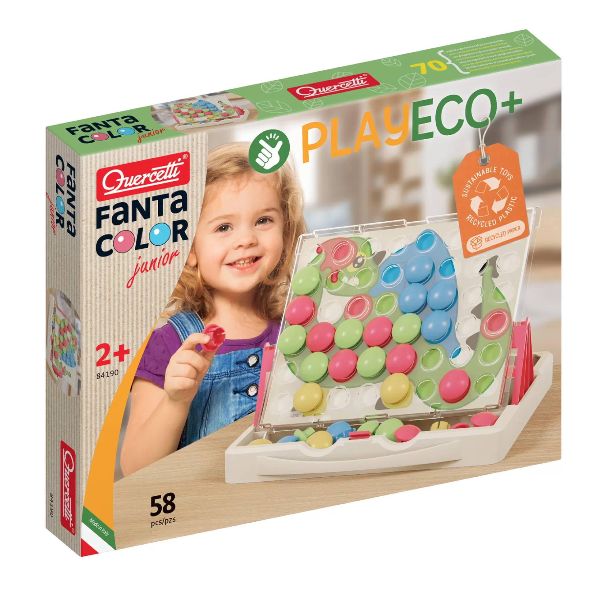 QUERCETTI Kids Puzzles< Game Fantacolor Junior Play Eco+