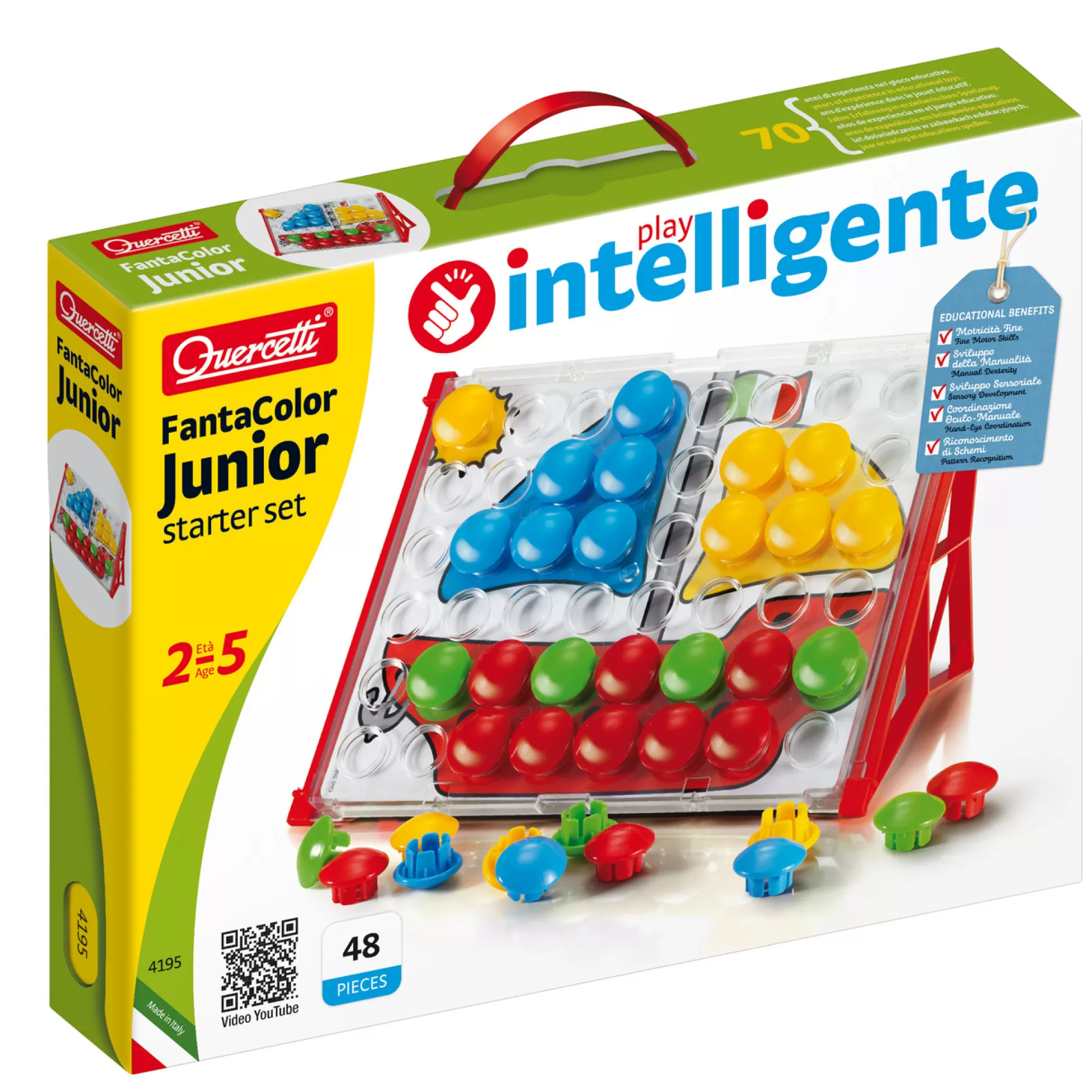 QUERCETTI Construction Toys< Pegart Fantacolor Junior, 48 Pcs