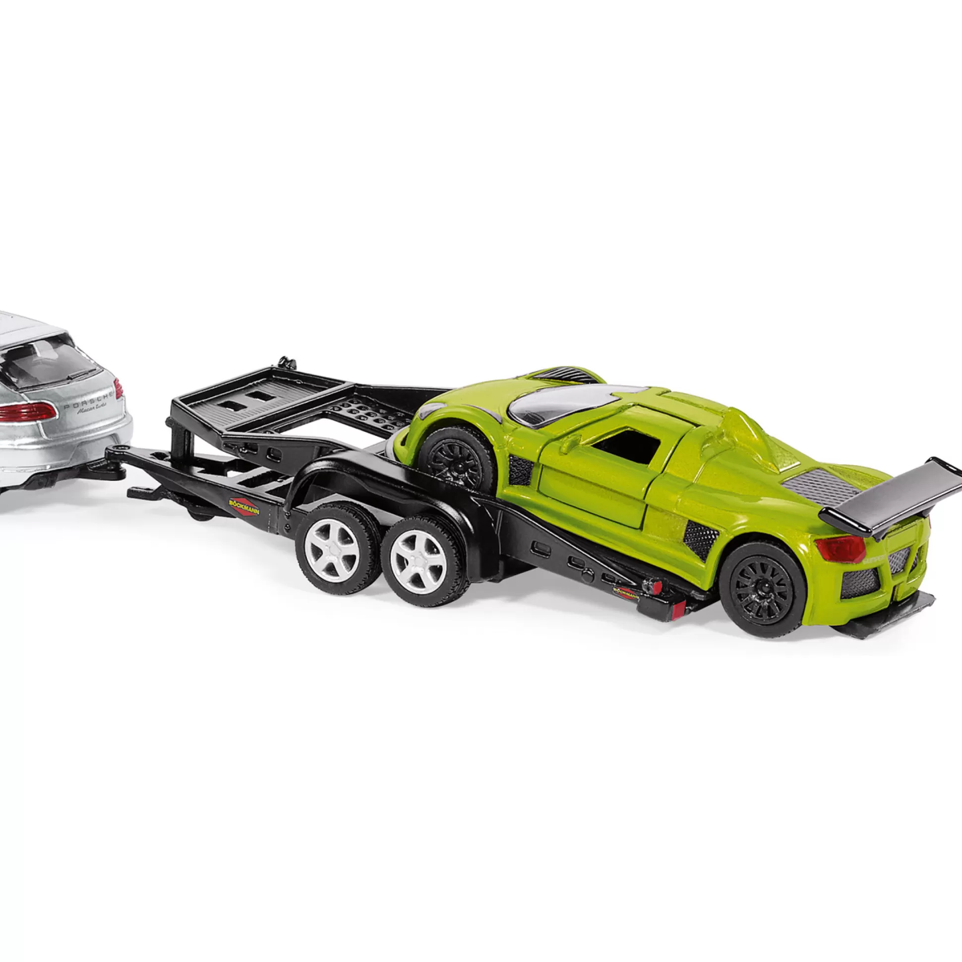 SIKU Toy Cars< Car With Sports Car Trailer 1:55